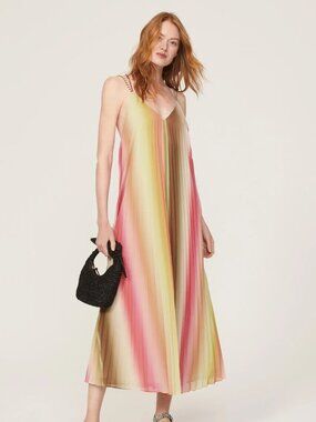 Scotch & Soda Pleated Tank Maxi, Multicolor